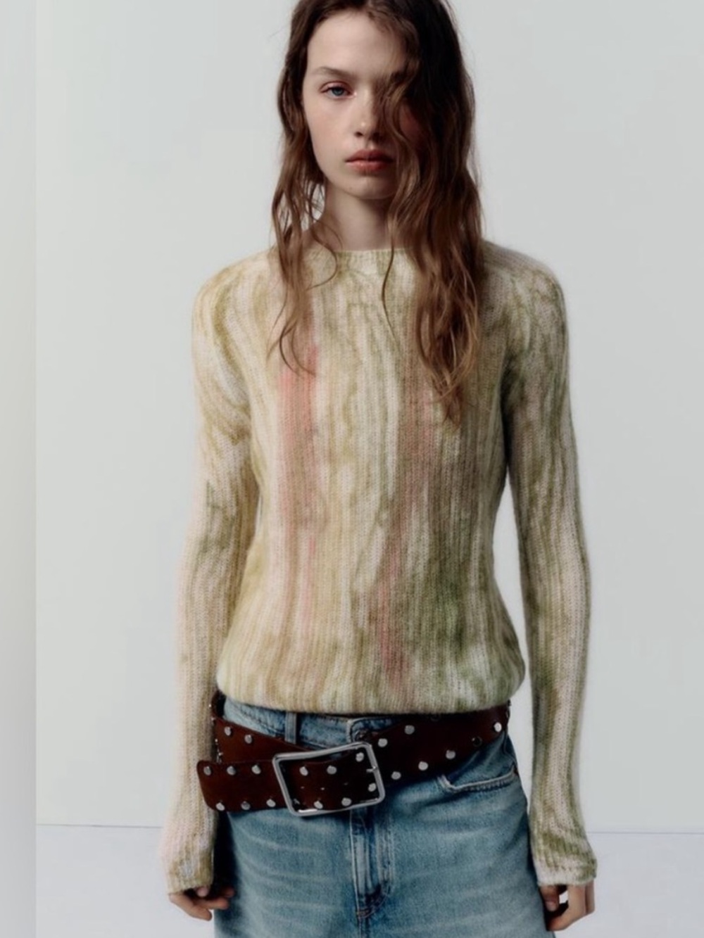 Zara Dye Alpaca and Wool Blend Knit Sweater